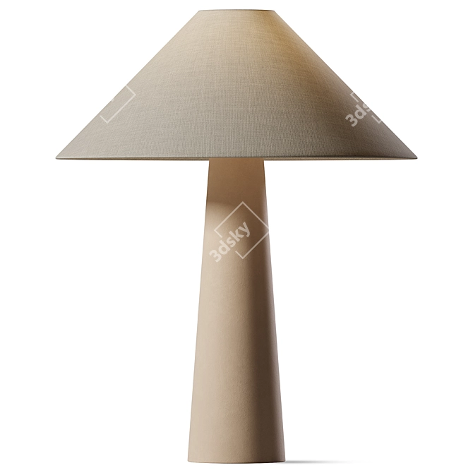 Minimalist Canopy Table Lamp 3D model image 1