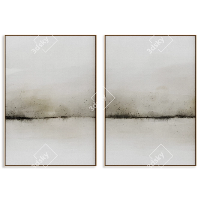 Abstract Texture Frame Set 0218 3D model image 1