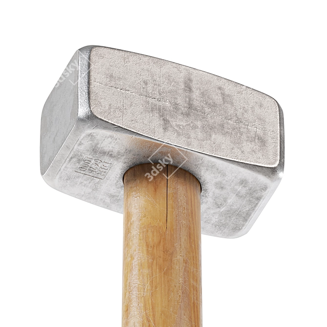 Mini Sledgehammer: Heavy-duty Strike Tool 3D model image 5