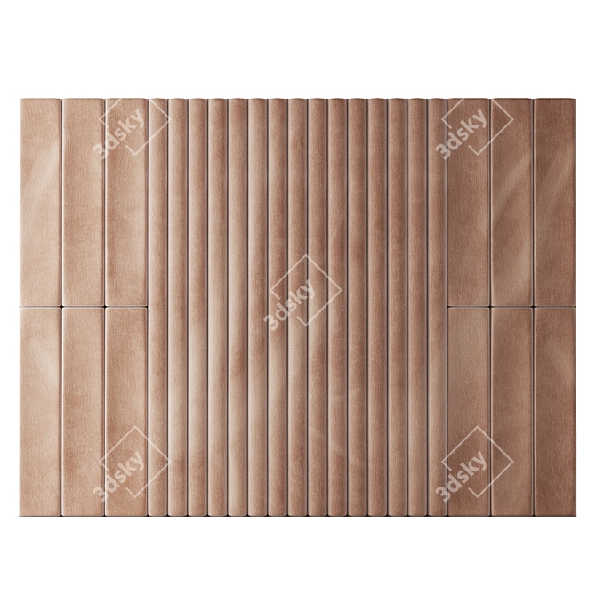 Luxury Velvet Wall Panel 3D model image 3