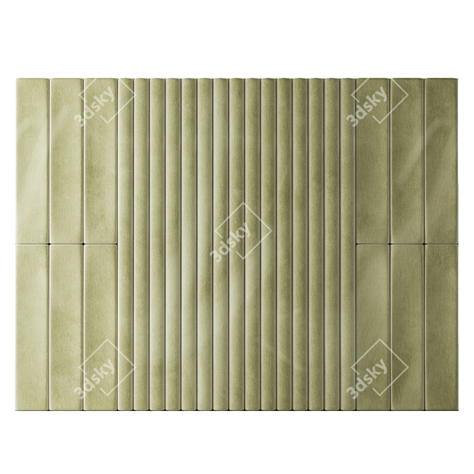 Luxury Velvet Wall Panel 3D model image 4