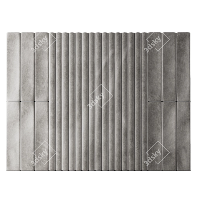 Luxury Velvet Wall Panel 3D model image 5