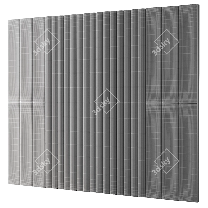 Luxury Velvet Wall Panel 3D model image 6