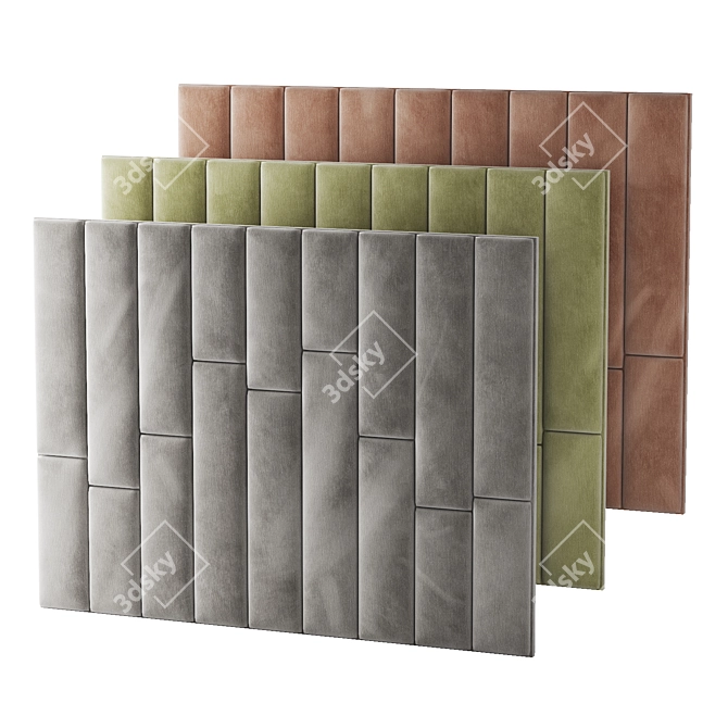 Velvet Soft Decorative Wall Panel 3D model image 1