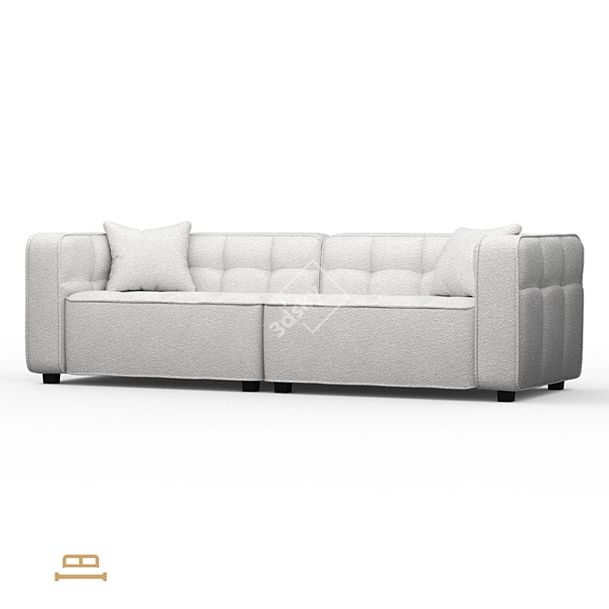 Modern Comfort Cube Sofa Bed 3D model image 3