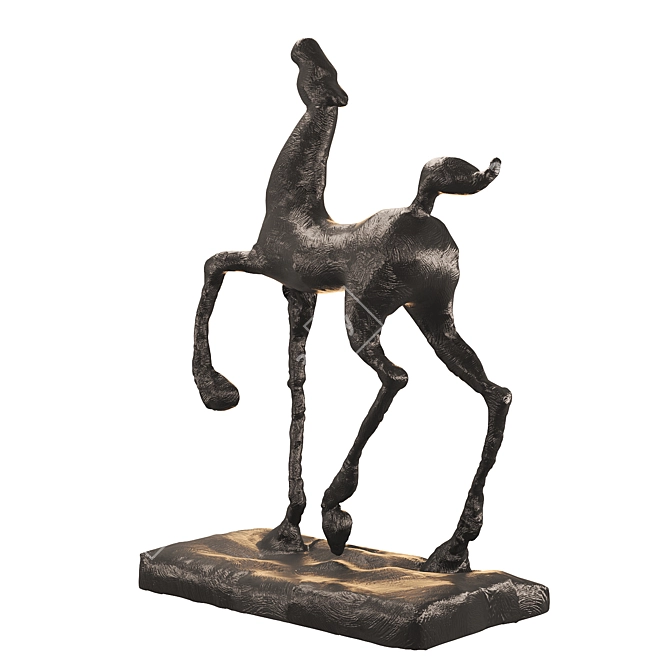  Majestic Horse Statue Sculpture 3D model image 4