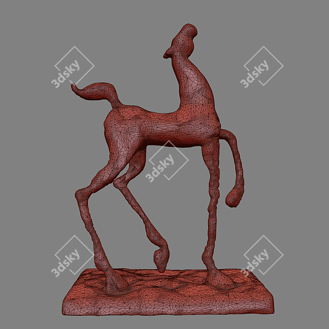  Majestic Horse Statue Sculpture 3D model image 5