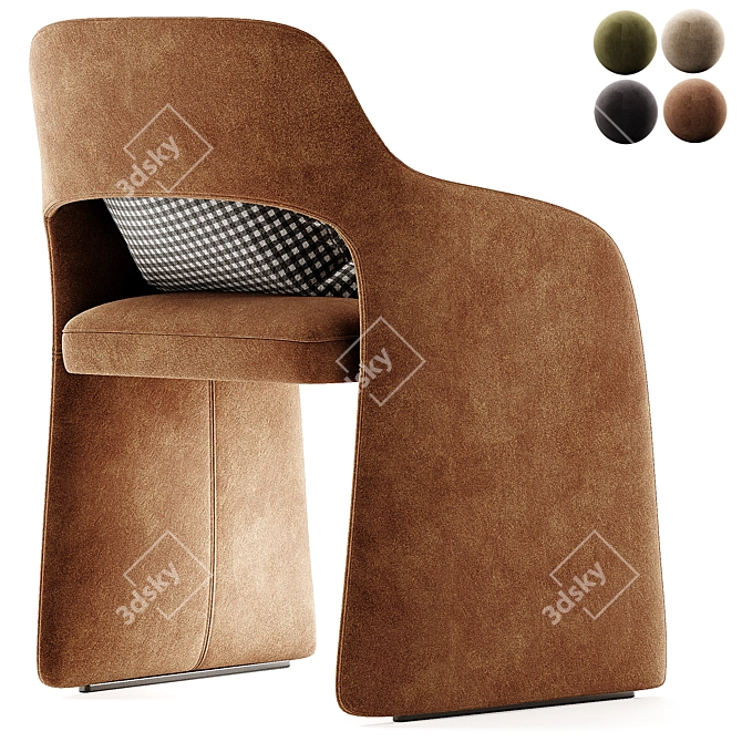 ECHO Chair: Sleek Comfort Design 3D model image 5