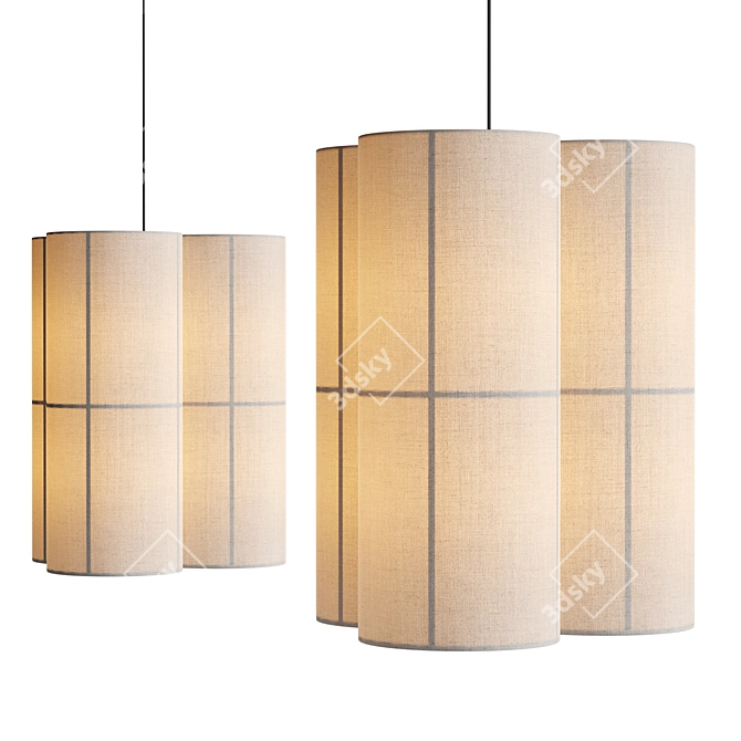 Modern Cluster Pendant Lamp 3D model image 6