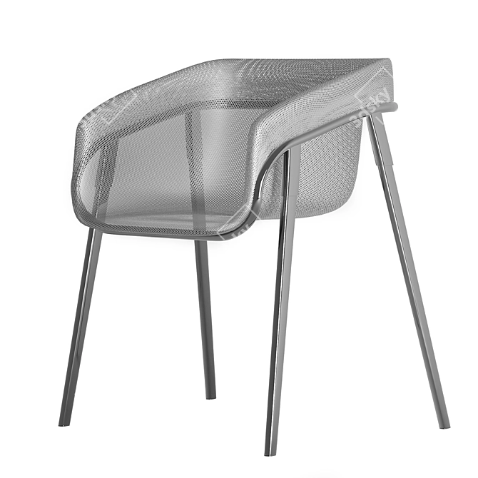 Designer Mesh Chair Magis Edition 3D model image 2