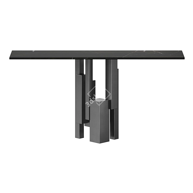 Modern Console Table, 1600mm Length 3D model image 2