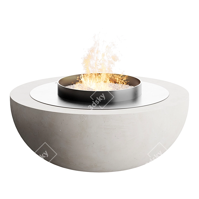 Stella Burner 600 Fireplace 3D model image 2