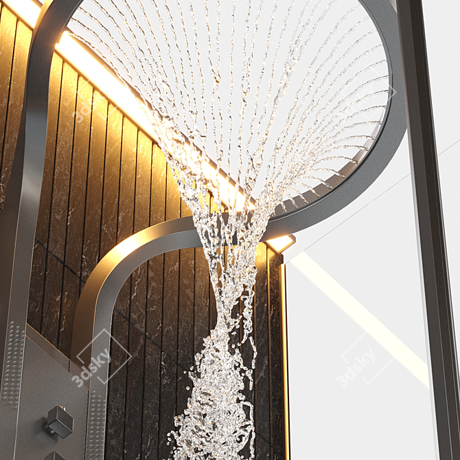 RefreshX Sprinkler Massage Shower Set 3D model image 2