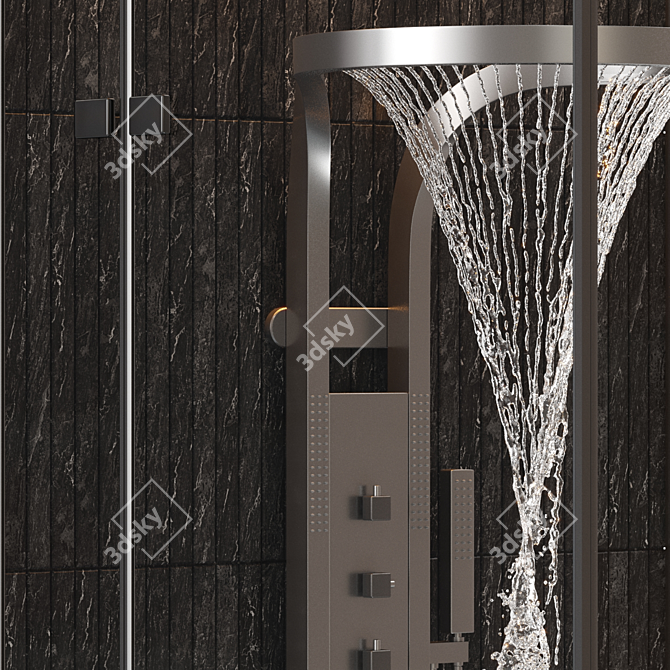 RefreshX Sprinkler Massage Shower Set 3D model image 3