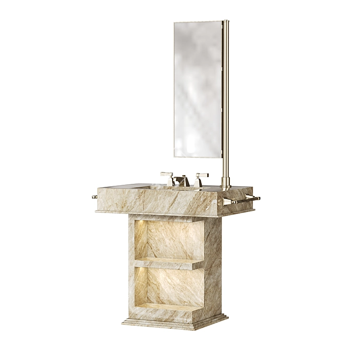 My Love Ceramic Marble Vanity 3D model image 4