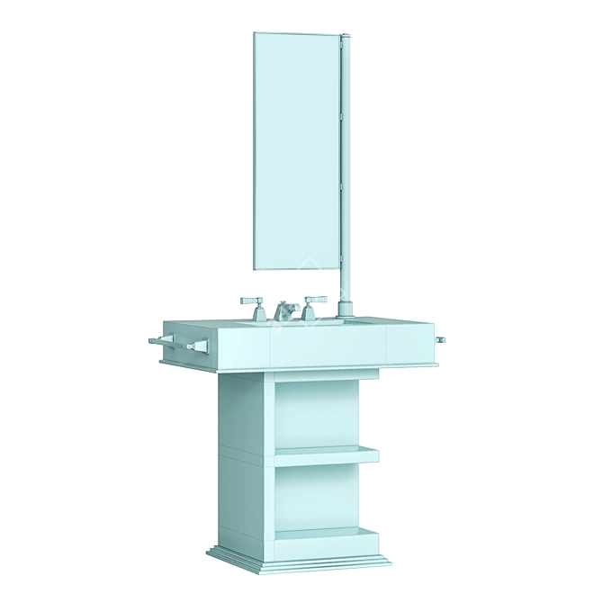 My Love Ceramic Marble Vanity 3D model image 6