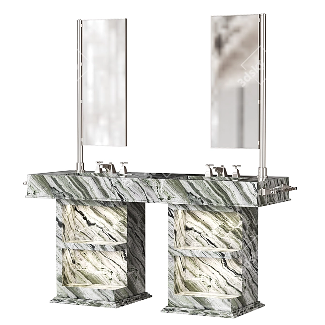 My Love Marble Double Vanity 3D model image 1