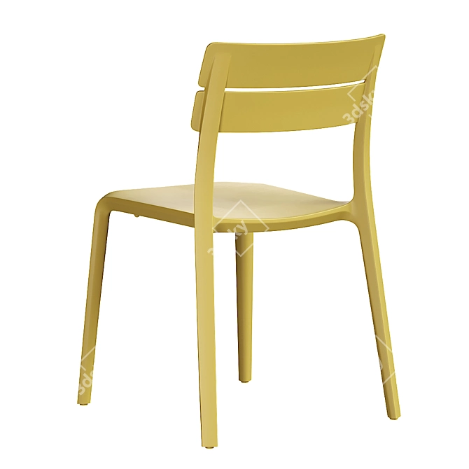 Modern Stackable Garden Chair by Bontempi 3D model image 2