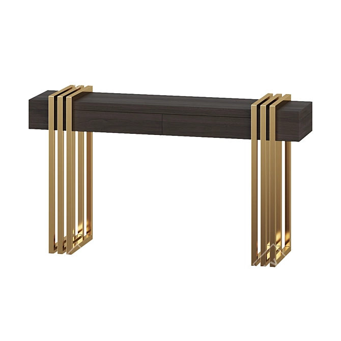 Sleek Modern Console Table 3D model image 2