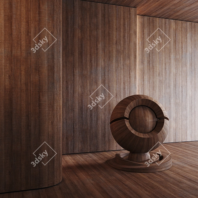 Seamless High-Quality Wood Texture 3D model image 3