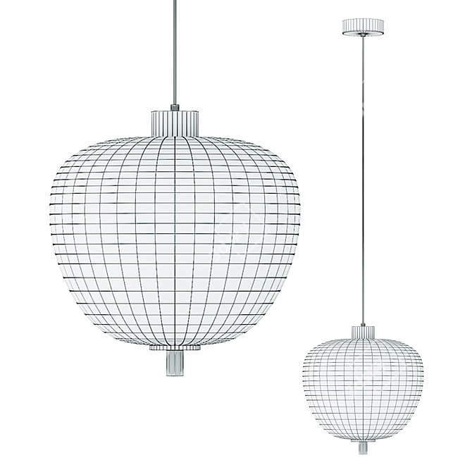 Modern Pendant Light Fixture RAVI 3D model image 4