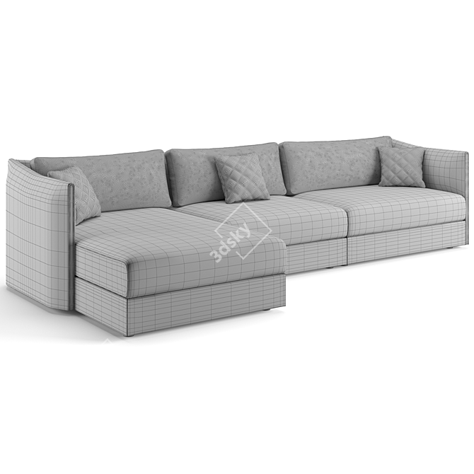 Luxury Trussardi Casa Maryl Sofa 3D model image 4