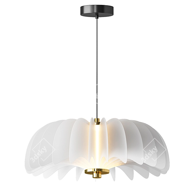 Graceful Ballet Pendant Lamp 3D model image 5