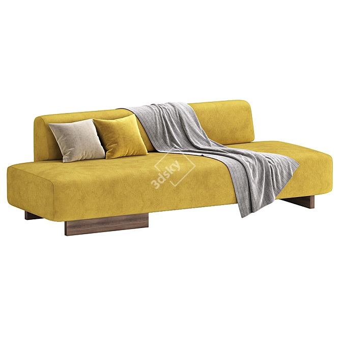 Contemporary Loveland Sofa Set 3D model image 2