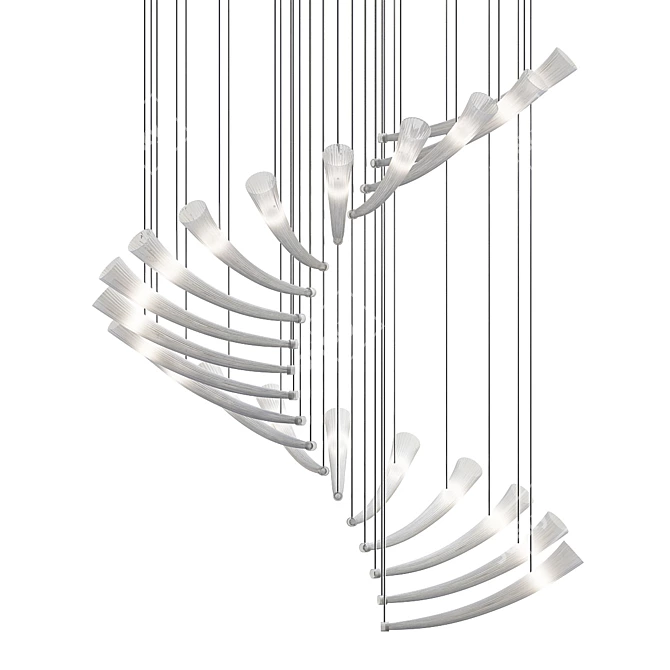 Spiral Chandelier by Venumblack 3D model image 1