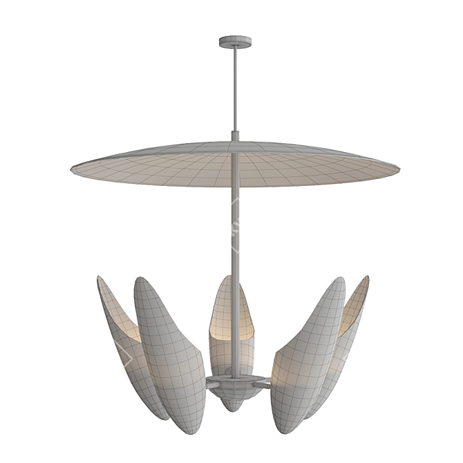 Elegant Renato Chandelier by Romatti 3D model image 2