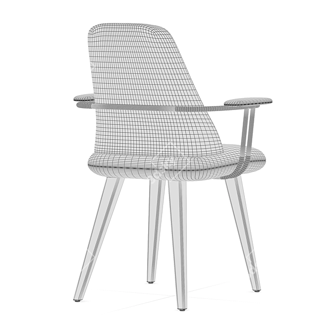 Elegant Roche Bobois Chair 3D model image 4