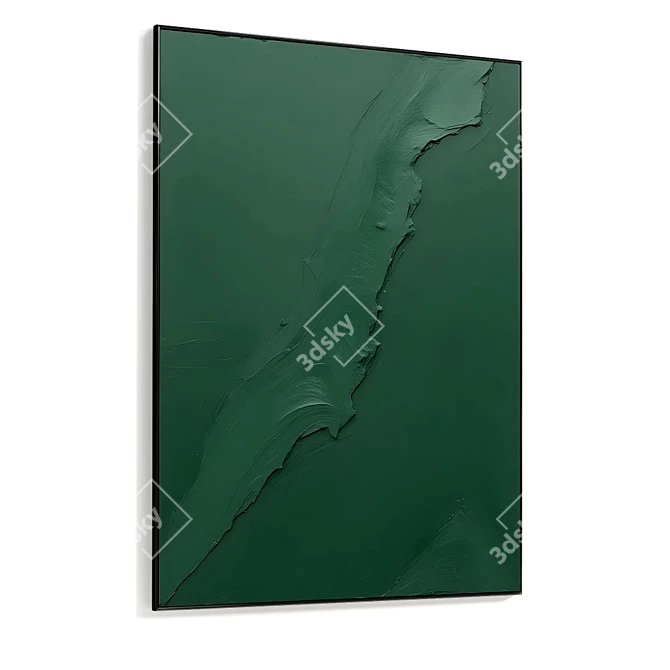 Plaster Double Frame with HQ Textures 3D model image 4