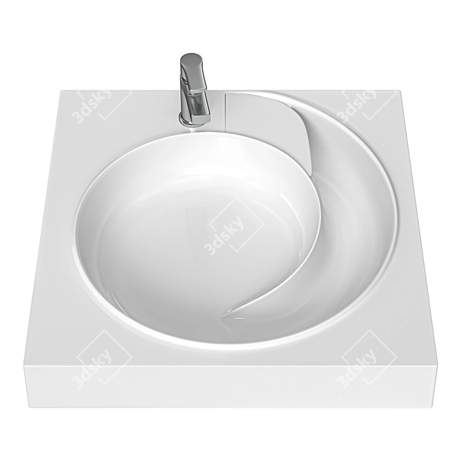 Grossman Neo 60cm Basin Sink 3D model image 2