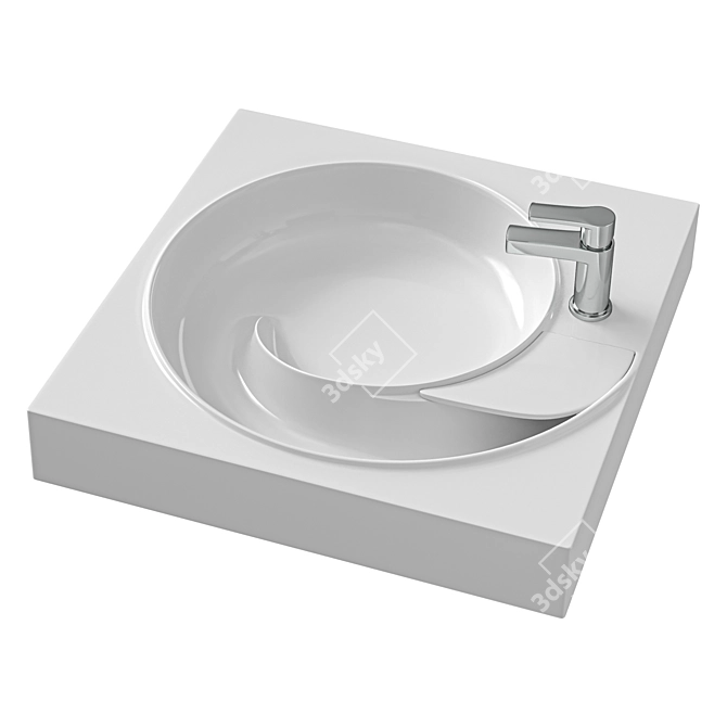 Grossman Neo 60cm Basin Sink 3D model image 3