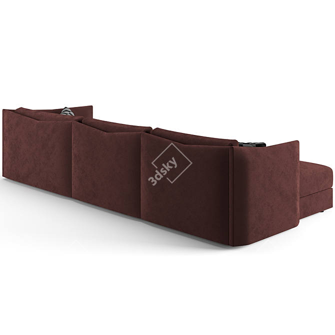 Trussardi Maryl Sofa: Elegant Luxury 3D model image 4