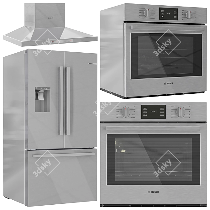 BOSCH Kitchen Appliance Collection Set 3D model image 4