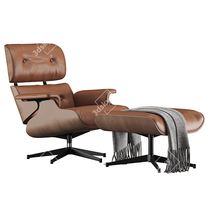 Modern Eames Lounge Chair 2015 3D model image 9