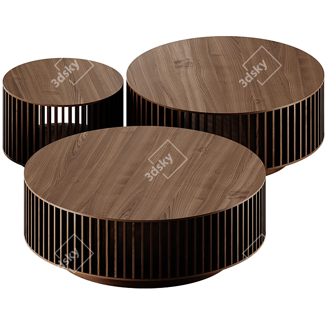 Sleek Giostra Coffee Tables 3D model image 2