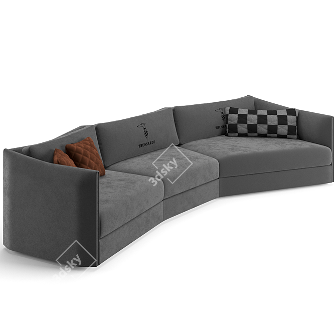 Luxury Trussardi Casa Maryl Sofa 3D model image 2