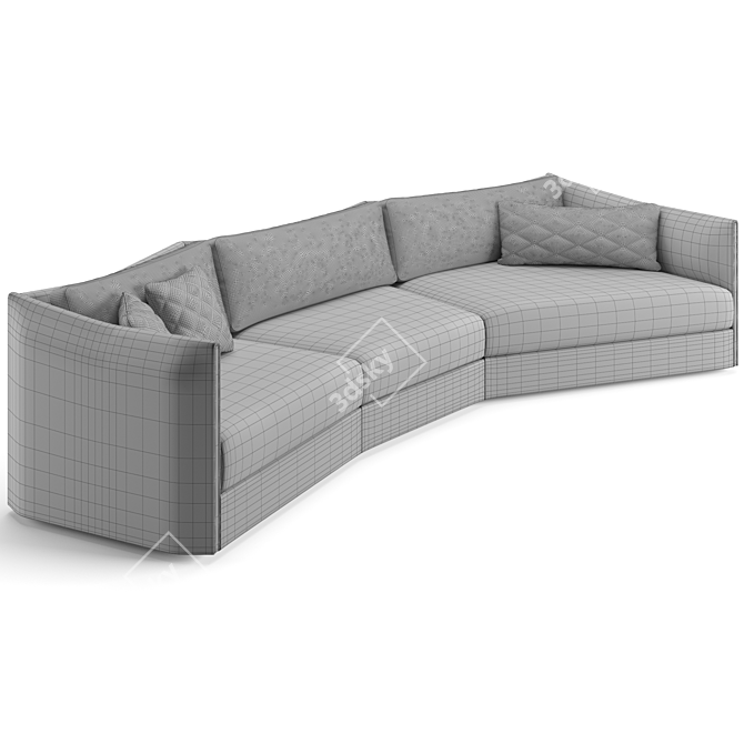 Luxury Trussardi Casa Maryl Sofa 3D model image 4