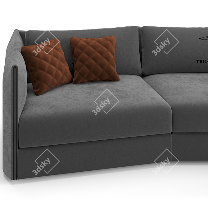 Luxury Trussardi Casa Maryl Sofa 3D model image 9