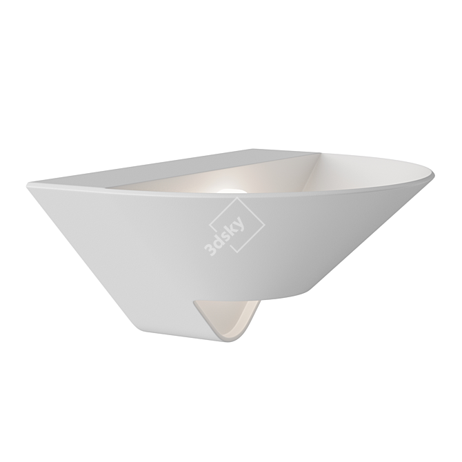  Contemporary LED Cone Wall Sconce 3D model image 2