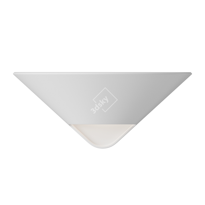  Contemporary LED Cone Wall Sconce 3D model image 3