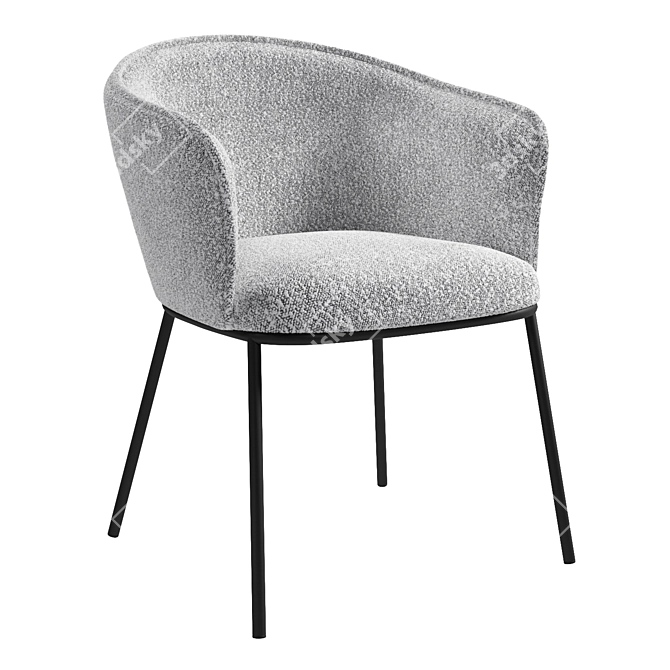 Don Upholstered Chair by Stool Group 3D model image 3