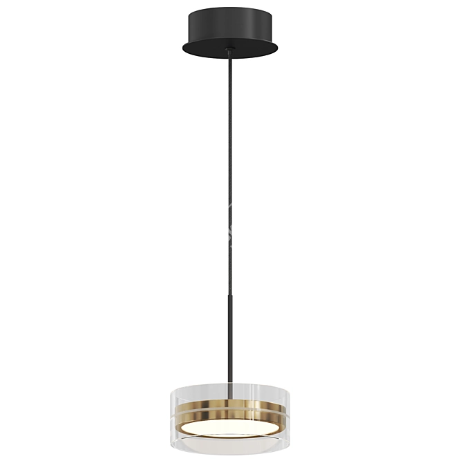 Height-Adjustable Pendant Light Essenza 3D model image 1