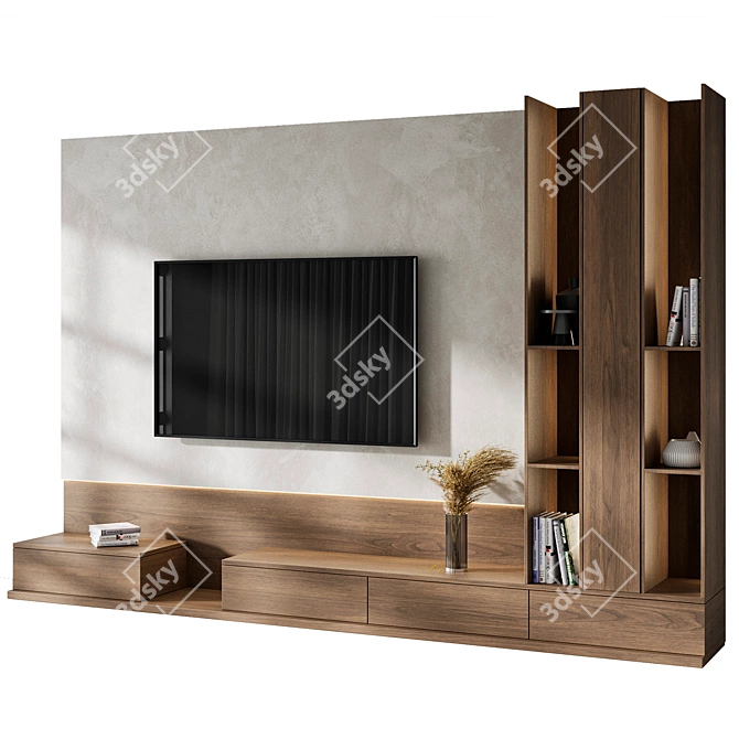 Modern TV Set 2015 Render 3D model image 3