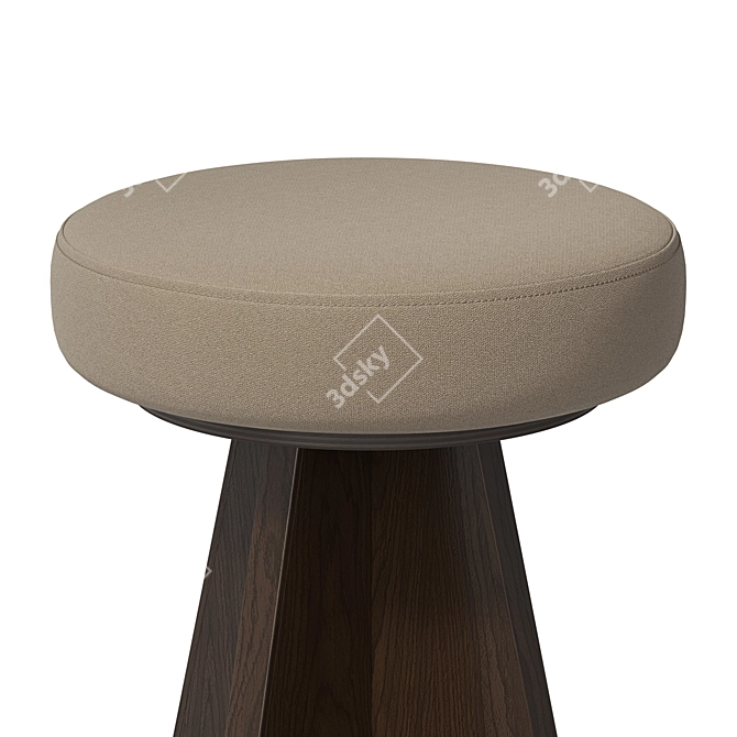 Modern Swivel Bar Stool 3D model image 4