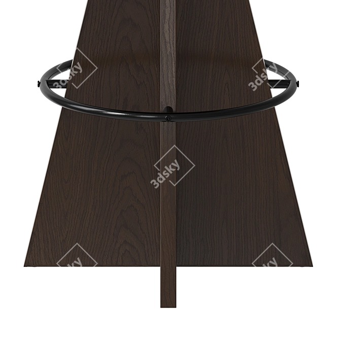 Modern Swivel Bar Stool 3D model image 5