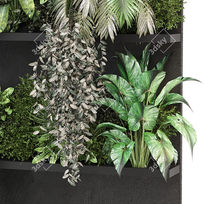  Indoor Wall Vertical Garden Set 1368 3D model image 3