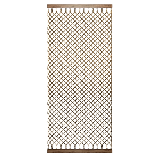 Macrame Partition Wall Panel 3D model image 1